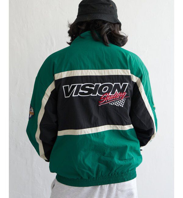 VENCE share style「【ユニセックス】VISION STREET WEAR ヴィジョンストリートウェア スタンドレーシングジャケット」|ブルゾン・スタジャン|