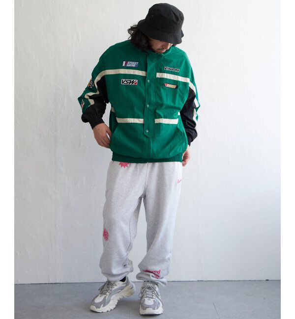 VENCE share style「【ユニセックス】VISION STREET WEAR ヴィジョンストリートウェア スタンドレーシングジャケット」|ブルゾン・スタジャン|