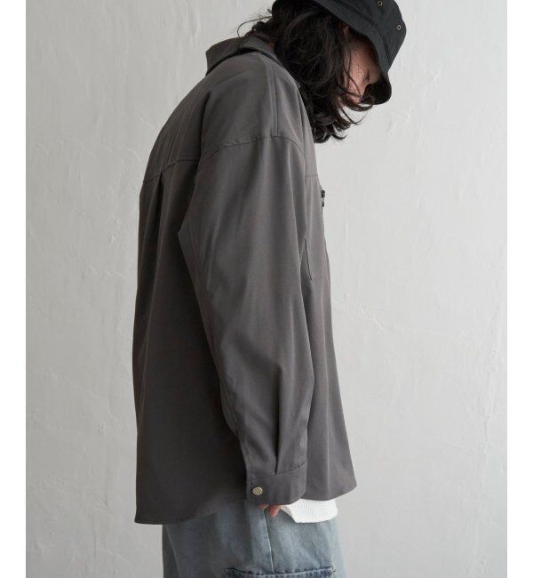 VENCE share style「ツイルオーバーサイズシャツ」|シャツ・ブラウス|