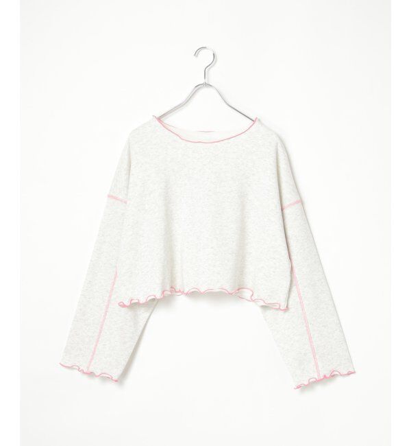 VENCE share style「裏毛配色ステッチトップス」|スウェット・ジャージ|