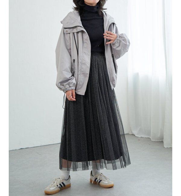 VENCE share style「パールタフタマウンテンパーカー」|ブルゾン・スタジャン|