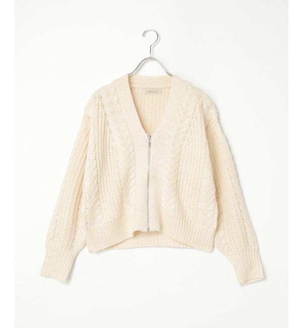 VENCE share style「ケーブルショートカーディガン」|カーディガン|
