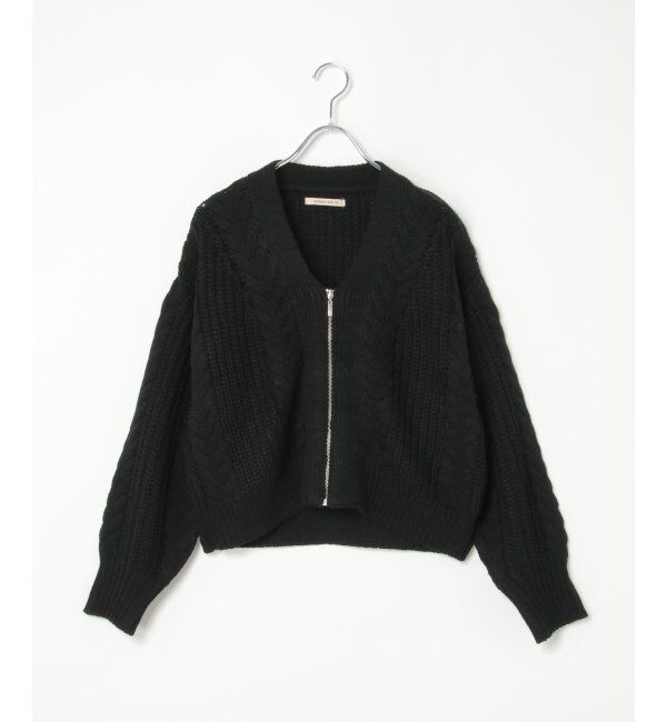VENCE share style「ケーブルショートカーディガン」|カーディガン|