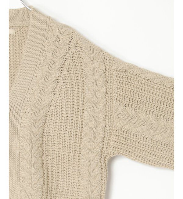 VENCE share style「ケーブルショートカーディガン」|カーディガン|