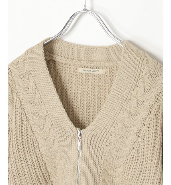 VENCE share style「ケーブルショートカーディガン」|カーディガン|