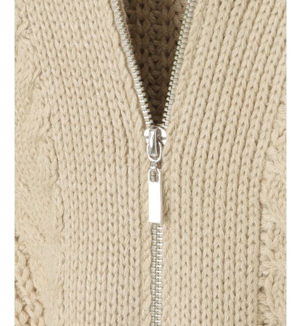 VENCE share style「ケーブルショートカーディガン」|カーディガン|