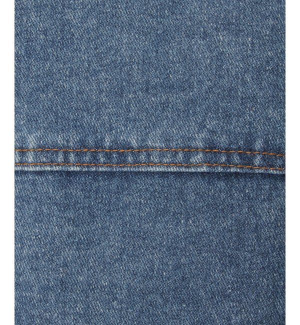 VENCE share style「デニムノーカラーGジャン」|ブルゾン・スタジャン|