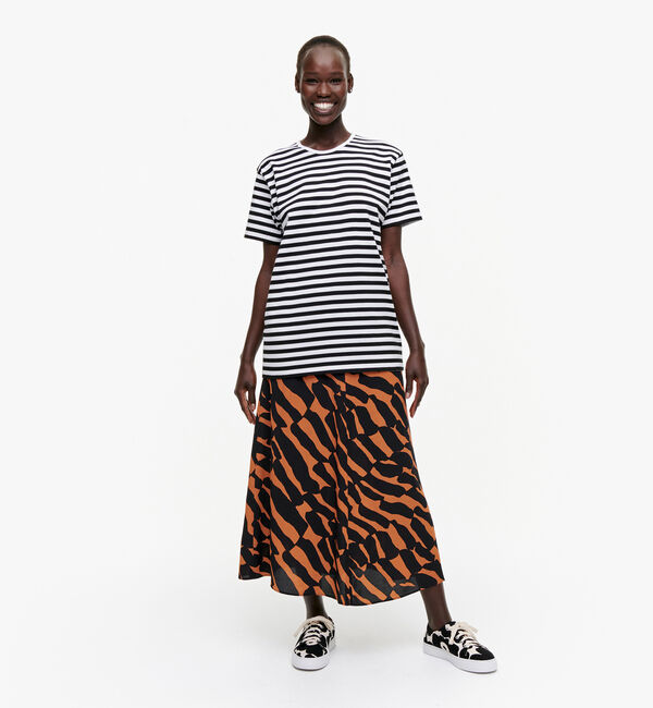 Marimekko「Lyhythiha 2017 カットソー」|Tシャツ・カットソー|ホワイト&times;ブラック