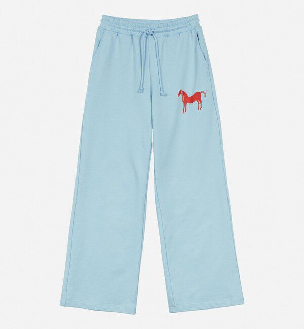 Marimekko「Varret Musta Tamma Placement スウェットパンツ」|チノ|