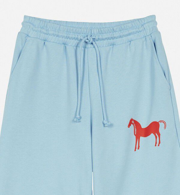 Marimekko「Varret Musta Tamma Placement スウェットパンツ」|チノ|