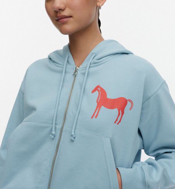 Marimekko「Joggi Musta Tamma Placement フーディー」|シャツ・ブラウス|