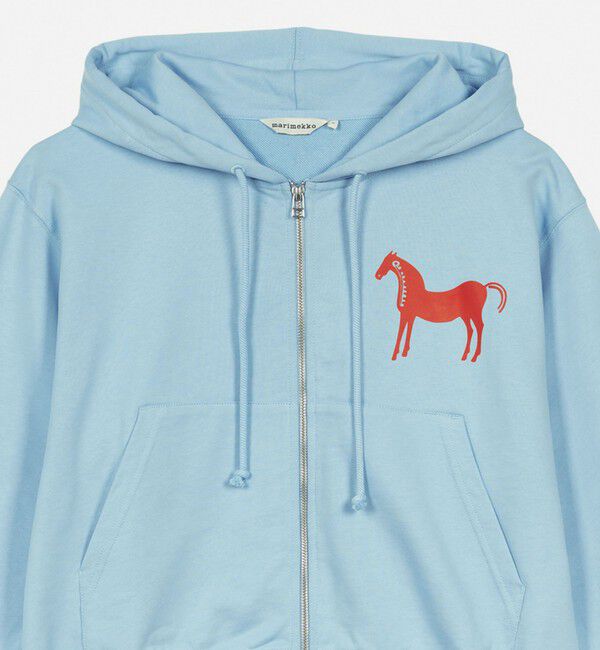 Marimekko「Joggi Musta Tamma Placement フーディー」|シャツ・ブラウス|