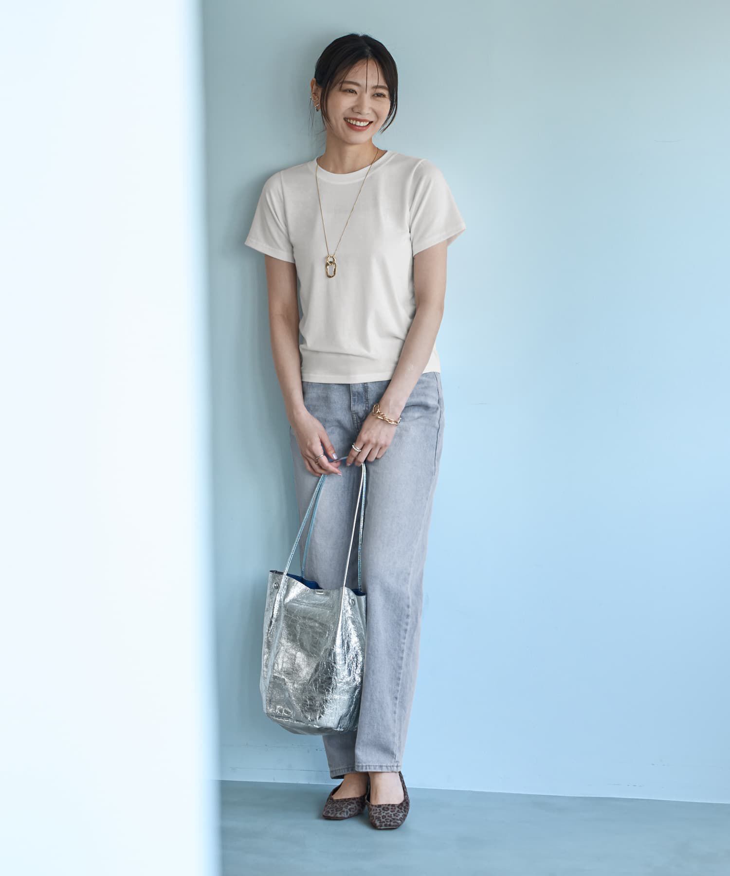  「ふにゃふにゃ柔らかクルーネックTシャツ」|Tシャツ・カットソー|