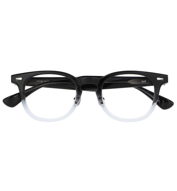  「ウェリントン型 メガネ｜Zoff CLASSIC 黒縁 太縁フレーム レンズ交換券付き」|メガネ|