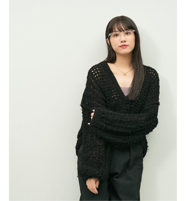  「Zoff｜emiri ボストン型 メガネ |辺見えみり 軽量 黒縁フレーム レンズ交換券付」|メガネ|