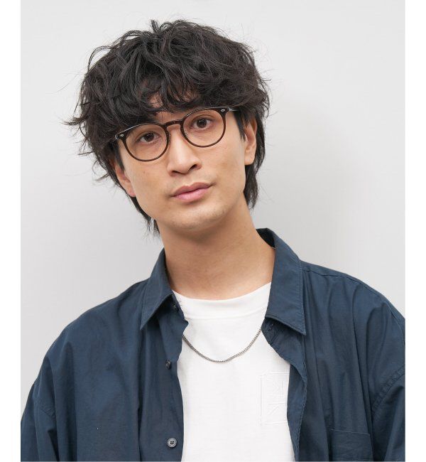  「Zoff｜emiri ボストン型 メガネ |辺見えみり 軽量 黒縁フレーム レンズ交換券付」|メガネ|