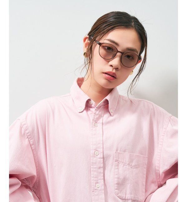  「ボストン型 花粉・飛沫対策 サングラス  (Zoff PROTECT 2WAY)  花粉メガネ メガネ 紫外線防止 UVカット」|サングラス|薄ブラウン1