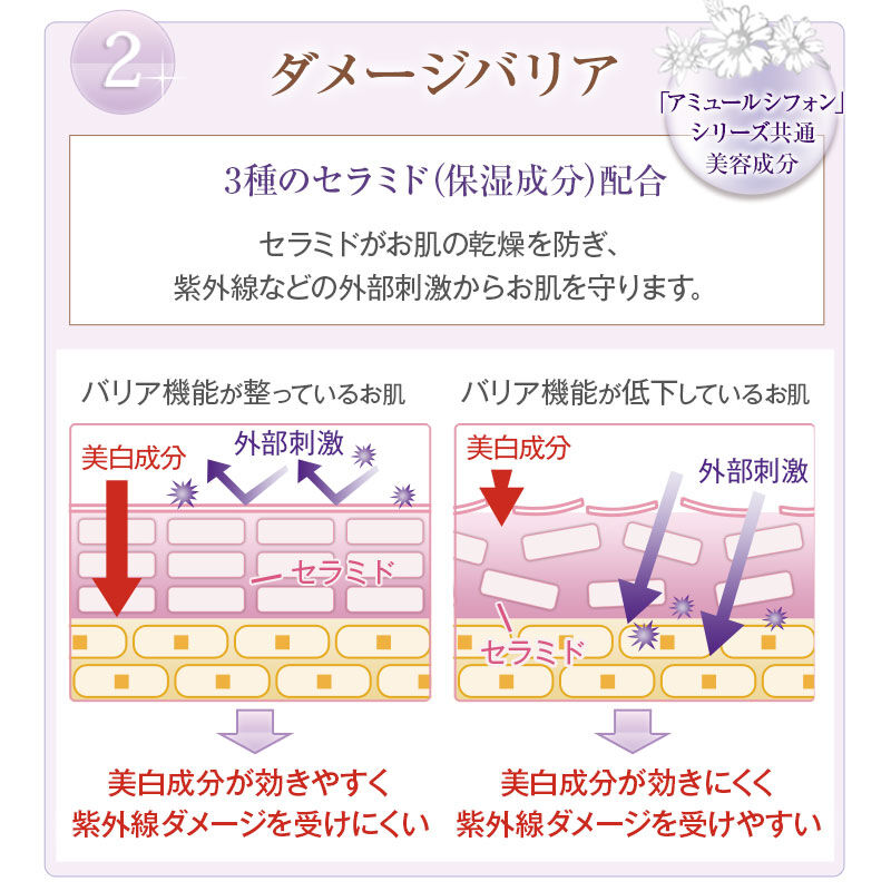 アミュールシフォン「【医薬部外品】 アミュールシフォン ホワイトニングブロック UV　30g」|化粧下地|