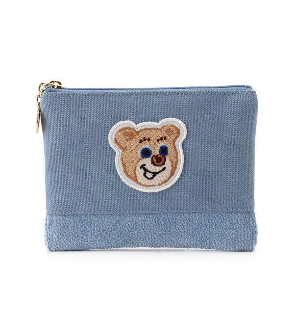 LOVERARY BY FEILER「オールドテディ　ワッペンポーチ　L/OTE-233072」|ポーチ|ライトブルー