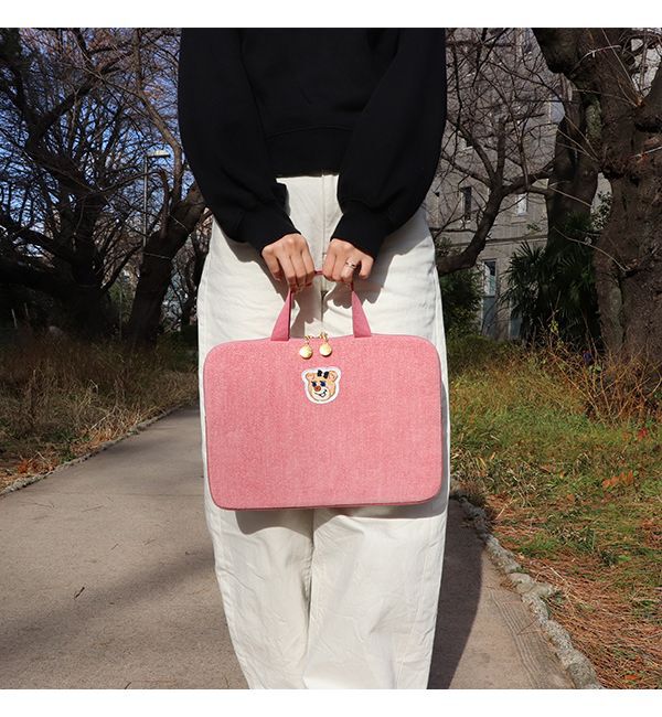 LOVERARY BY FEILER「オールドテディガール　ブリーフケース　L/OTG-243038」|ポーチ|