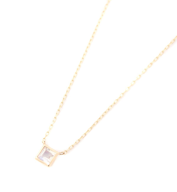 JUPITER「【K10】レインボームーンストーンネックレス/天然石<全長40.5㎝(調節した時の長さ37.5㎝)>」|ネックレス|ゴールド