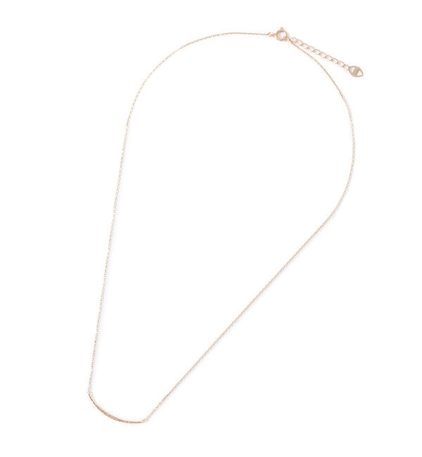 JUPITER「【K10】ゴールドラインネックレス/ムーン」|ネックレス|