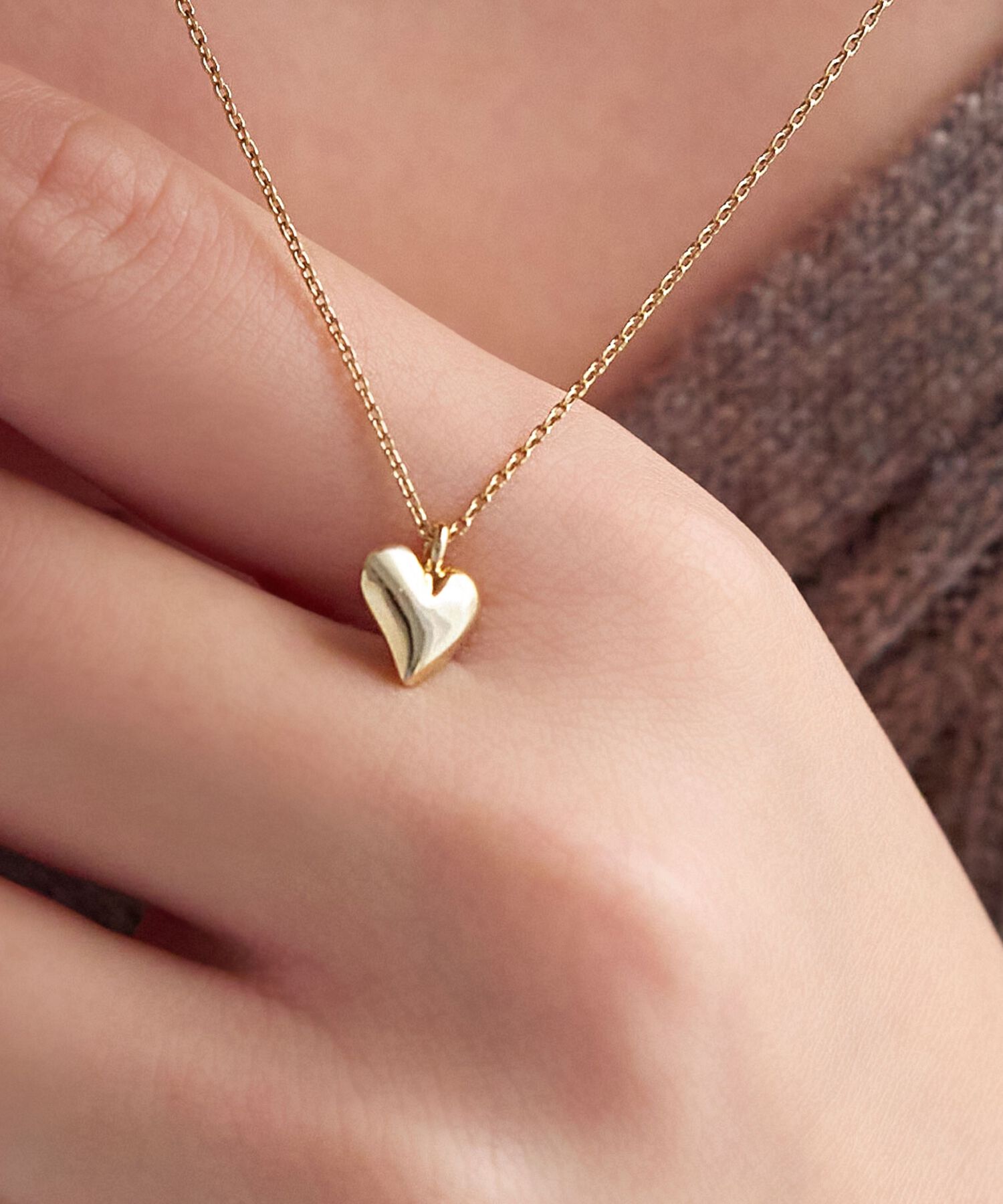 Phoebe「【金属アレルギー対応】プランプハートネックレス」|ネックレス|