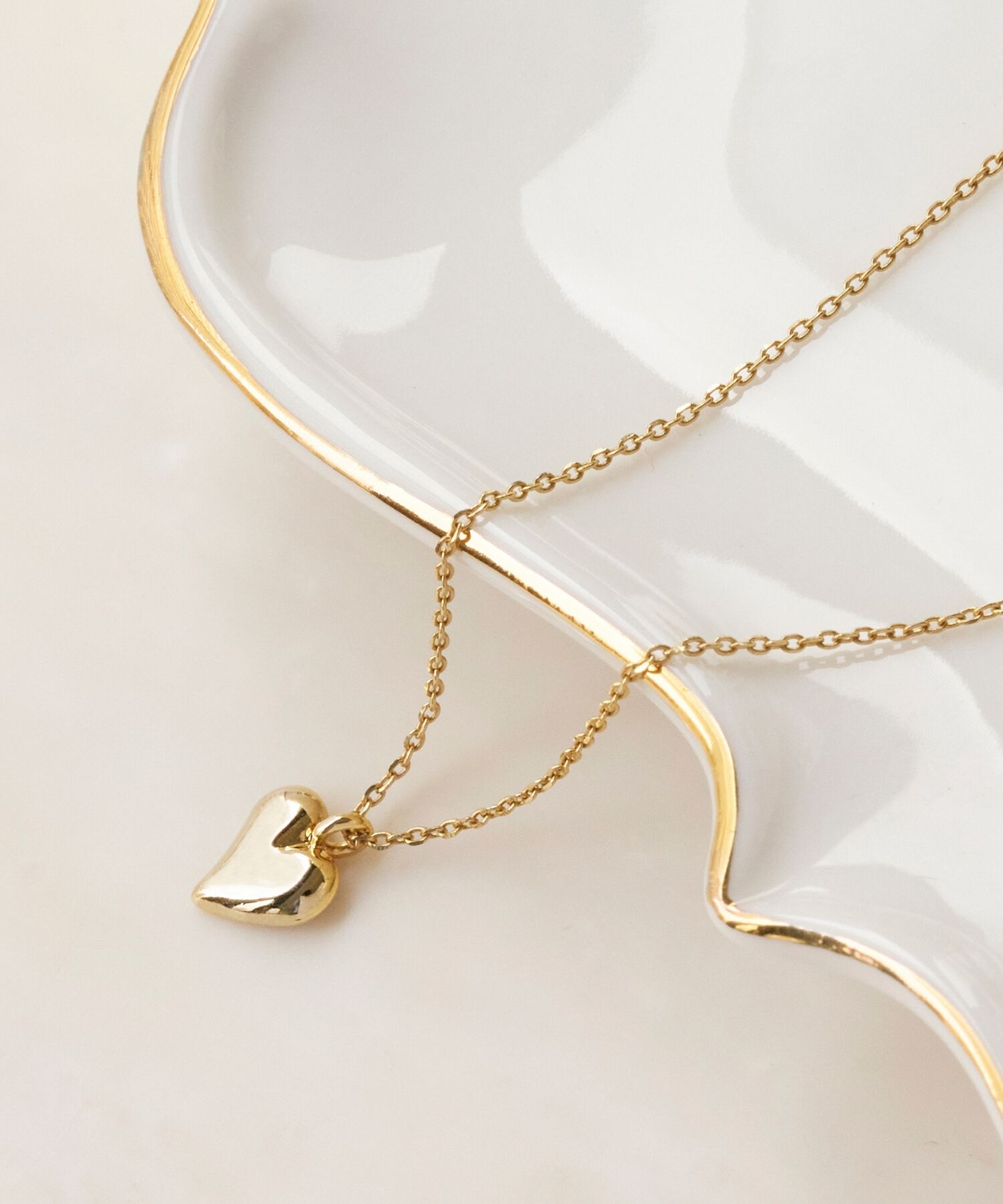 Phoebe「【金属アレルギー対応】プランプハートネックレス」|ネックレス|