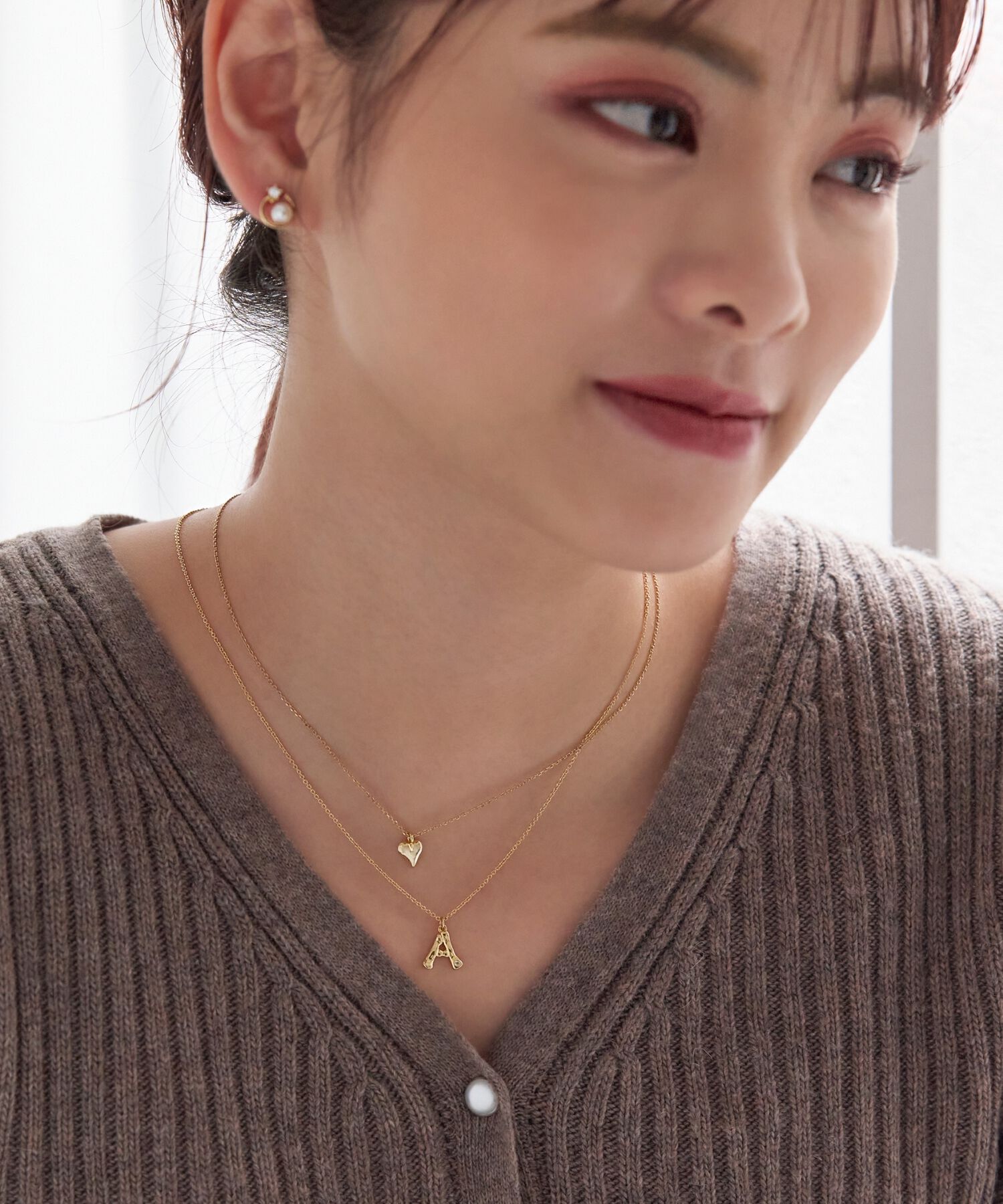 Phoebe「【金属アレルギー対応】プランプハートネックレス」|ネックレス|