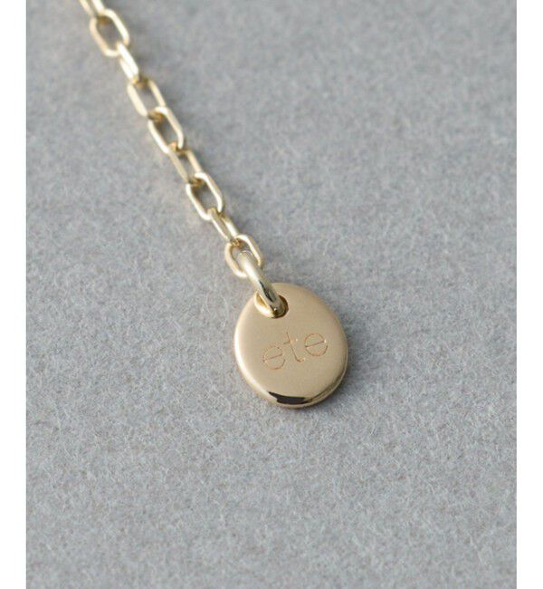 ete「[フロート] K10YG ステーション ワイヤー チョーカー」|ネックレス|