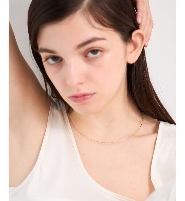 ete「[フロート] K10YG ステーション ワイヤー チョーカー」|ネックレス|