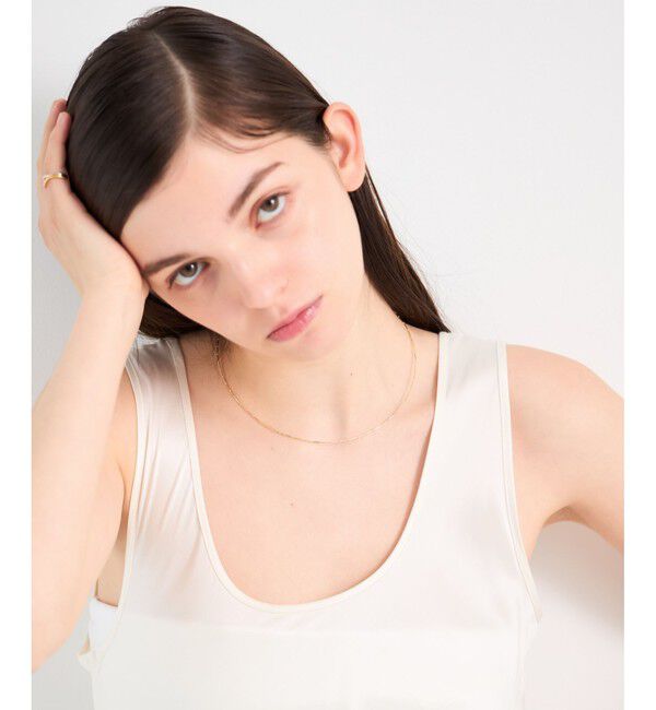 ete「[フロート] K10YG ステーション ワイヤー チョーカー」|ネックレス|