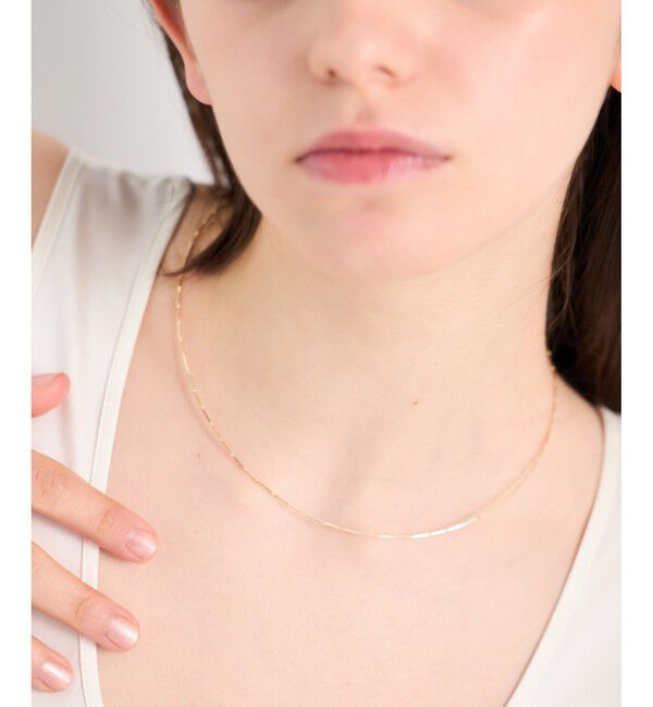 ete「[フロート] K10YG ステーション ワイヤー チョーカー」|ネックレス|