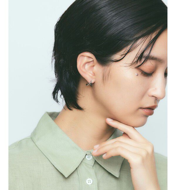 Jouete「【WEB限定カラー】チュージング ピアス コンビカラー」|ピアス|