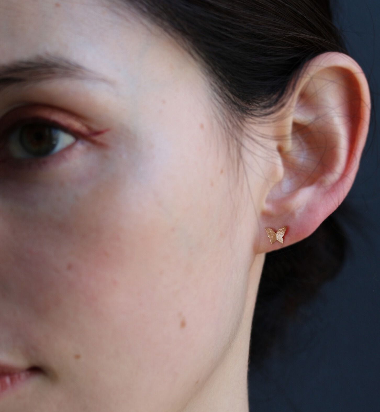  「ゴールド バタフライ ピアス | K10YG〈ノイズ〉」|ピアス|