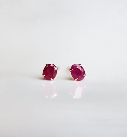  「カラーストーン ピアス | K10YG」|ピアス|