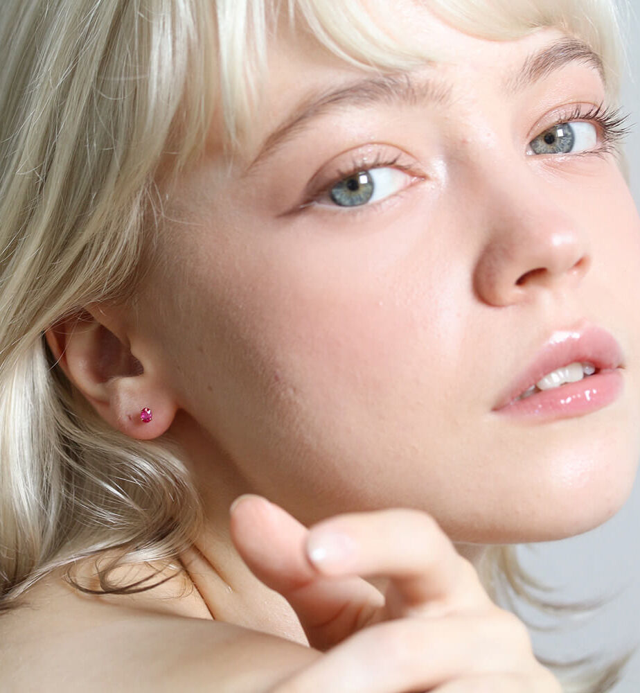  「カラーストーン ピアス | K10YG」|ピアス|