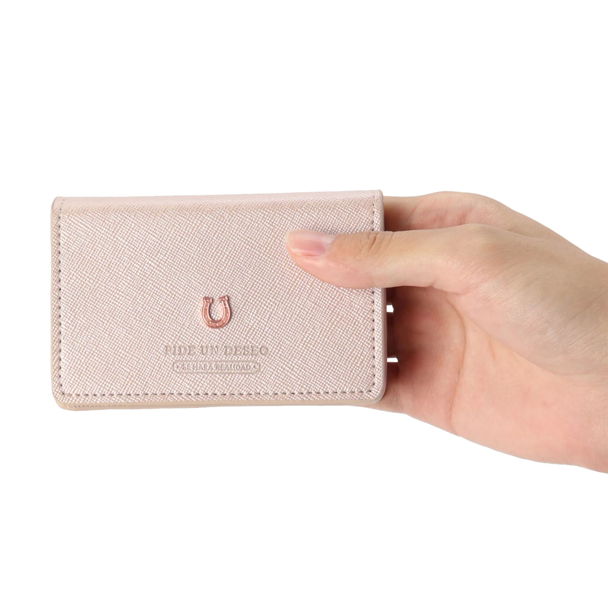 PEDIR「PEDIR(ペディール) ネームカードケース シルエット」|名刺入れ・カードケース|ライトピンク