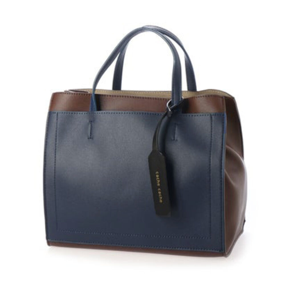 cache cache「カシュカシュ トートバッグ 通販 レディース 可愛い おしゃれ 通勤 バッグ 手提げ きれいめ」|トートバッグ|ブルー1