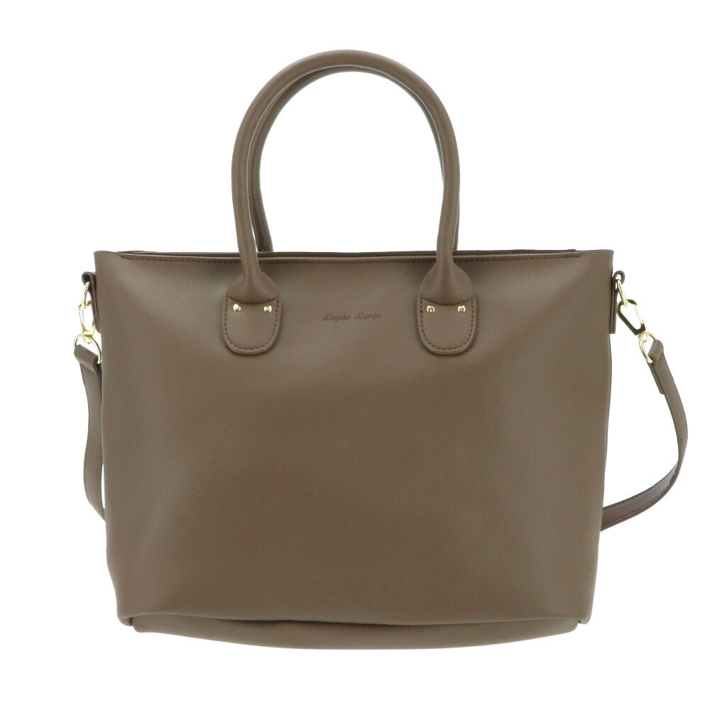 Legato Largo「レガートラルゴ トートバッグ 通販 レディース トート ファスナー付き きれいめ おしゃれ」|トートバッグ|ブラウン1