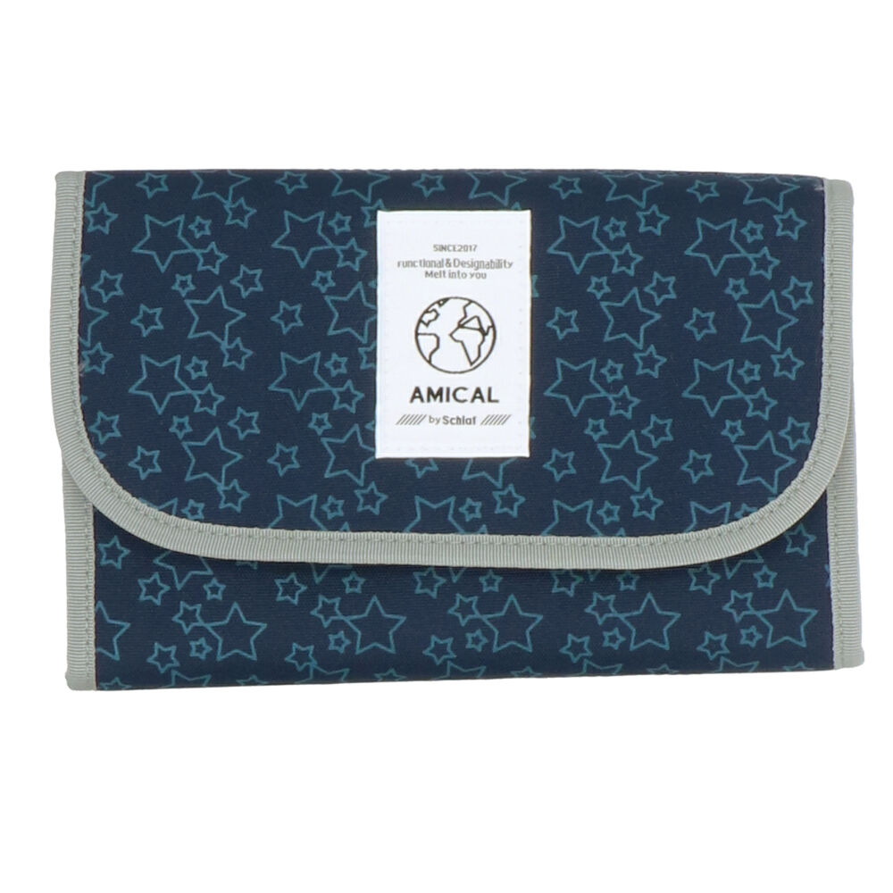 BACKYARD FAMILY「マルチケース 母子手帳 通販 母子手帳ケース おしゃれ かわいい シンプル 通帳ケース」|マタニティ・ママグッズ|ブルー1