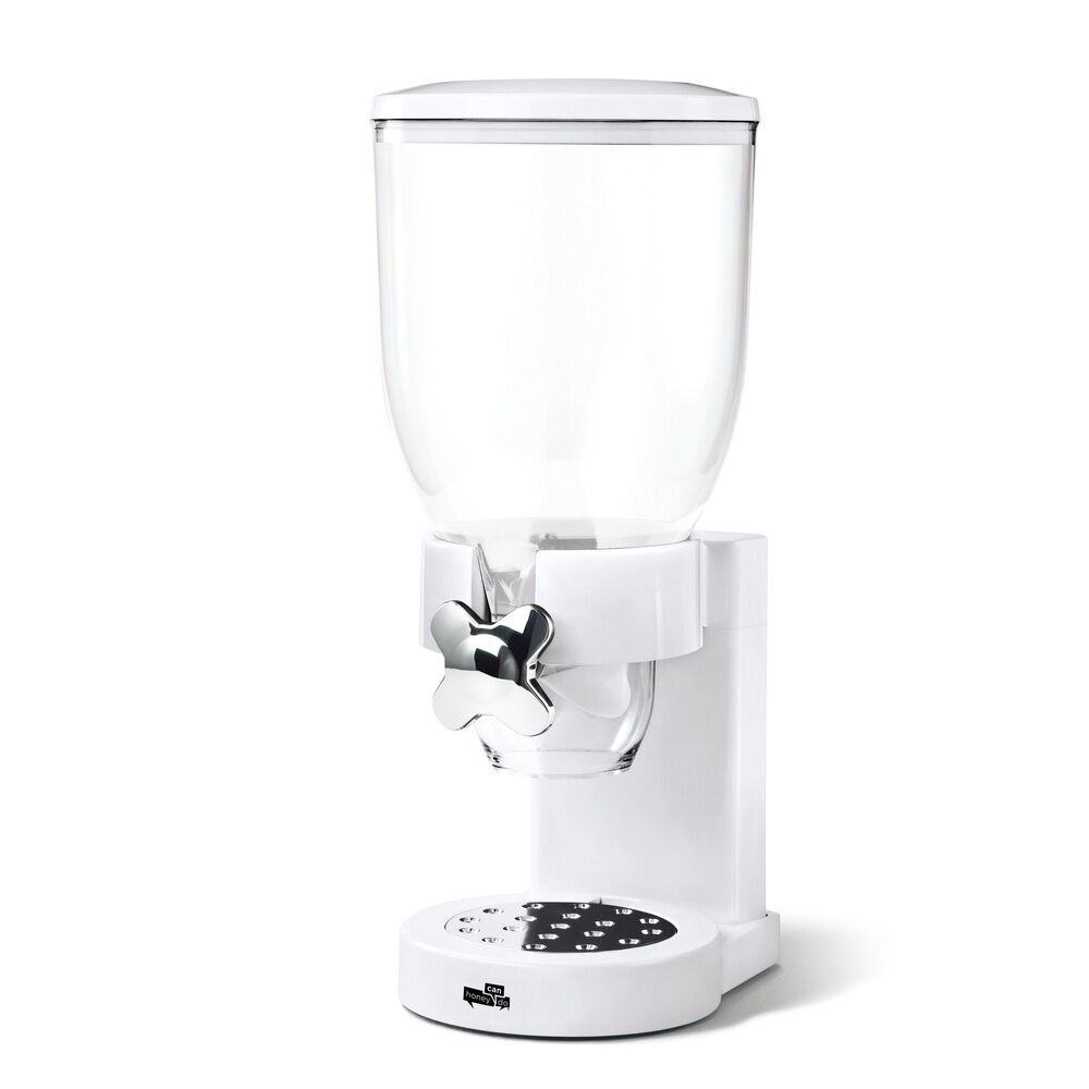 BACKYARD FAMILY「ストッカー 収納 通販 フードディスペンサー フードストッカー 犬 猫 ドッグフード入れ 簡単操作」|食器・キッチングッズ|ホワイト1