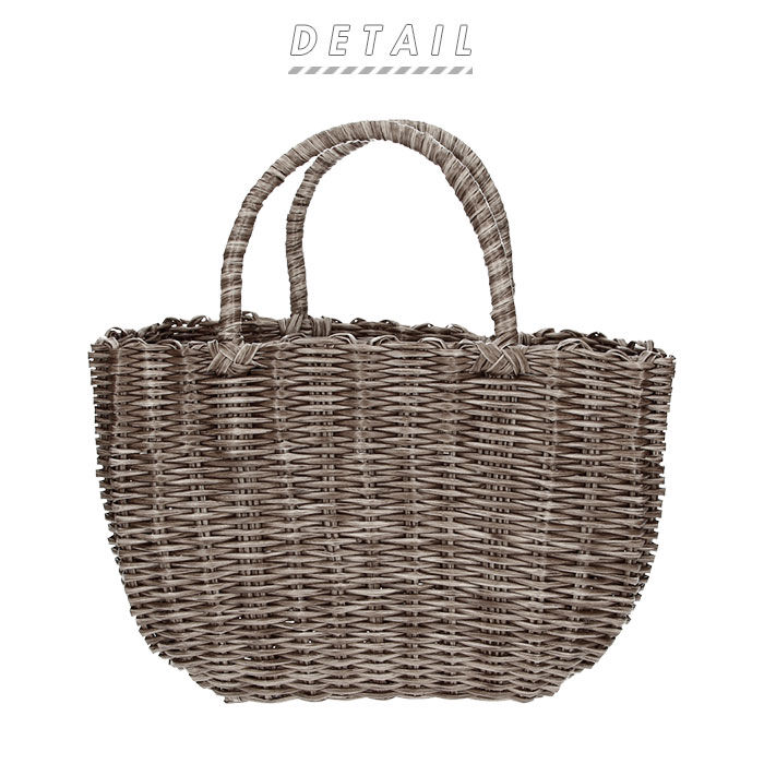 BACKYARD FAMILY「かごバッグ ビニール 通販 トート カゴバッグ ビニールバッグ レディース 浴衣 バッグ」|かごバッグ|