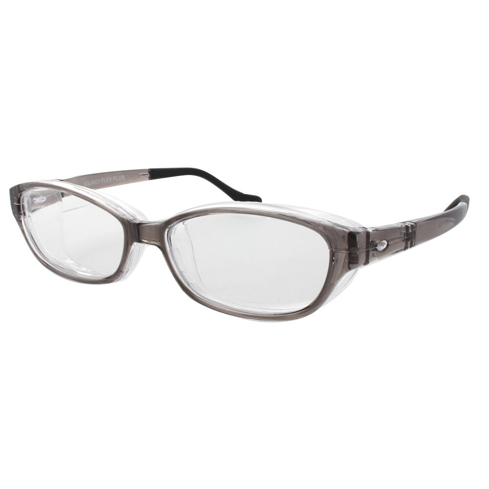 BACKYARD FAMILY「花粉メガネ おしゃれ 通販 スカッシーフレックス＋ スカッシーフレックスプラス SS S M L 」|メガネ|グレー1