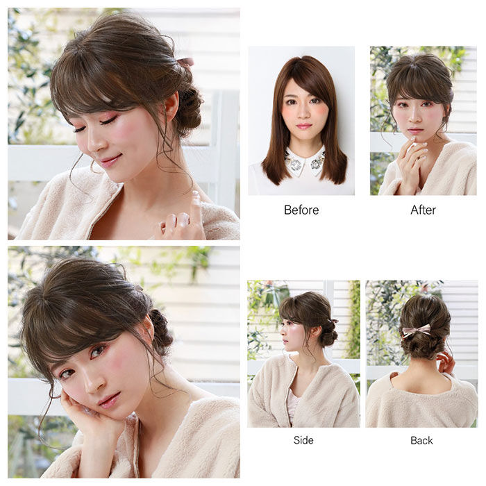 BACKYARD FAMILY「プリシラ ウィッグ つむじ 前髪 通販 ニュアンスカールバングス つむじ付き 前髪ウィッグ」|ヘアスタイリング|