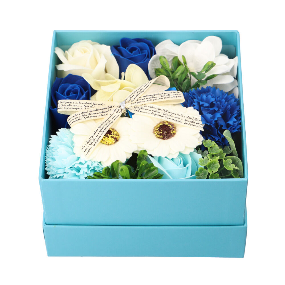 BACKYARD FAMILY「ソープフラワー ボックス 通販 入浴剤 フレグランスボックスアレンジ バスフレグランス 花の形」|入浴剤・バスグッズ|ブルー1