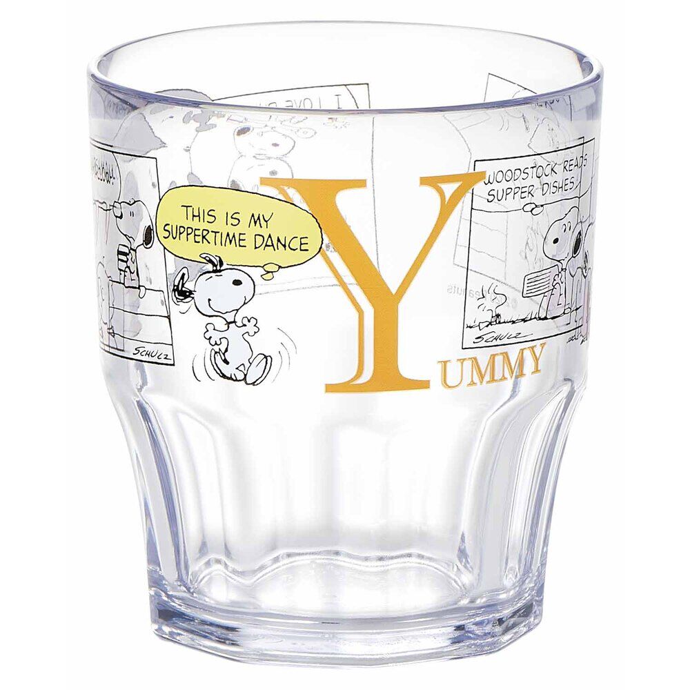 BACKYARD FAMILY「スヌーピー コップ 通販 プラコップ クリアプラカップ タンブラー 300ml カップ ピーナッツ」|食器・キッチングッズ|オレンジ1