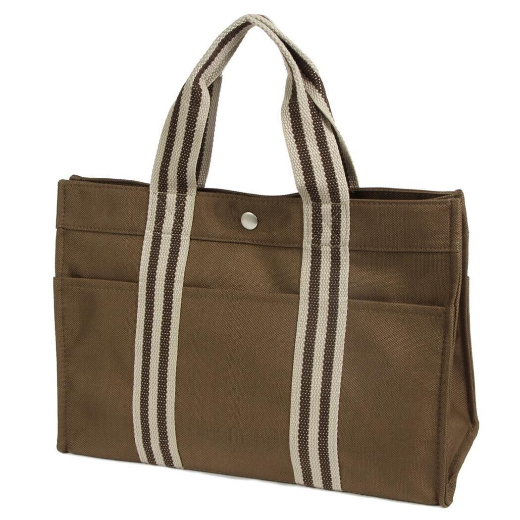 BACKYARD FAMILY「トートバッグ シンプル 送料無料 通勤 多機能 メンズ トート ラインベルトバッグ オーエフエス」|トートバッグ|ブラウン1