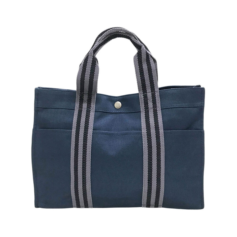 BACKYARD FAMILY「トートバッグ シンプル 送料無料 通勤 多機能 メンズ トート ラインベルトバッグ オーエフエス」|トートバッグ|ブルー1