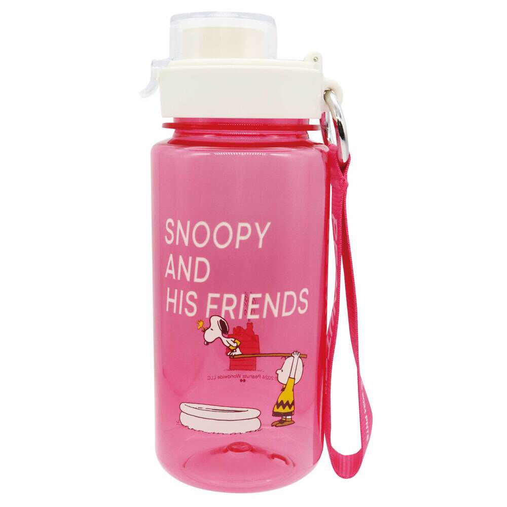 BACKYARD FAMILY「ドリンクボトル おしゃれ 好評 クリアボトル スヌーピー 水筒 マイボトル ウォーターボトル 透明」|食器・キッチングッズ|ピンク1